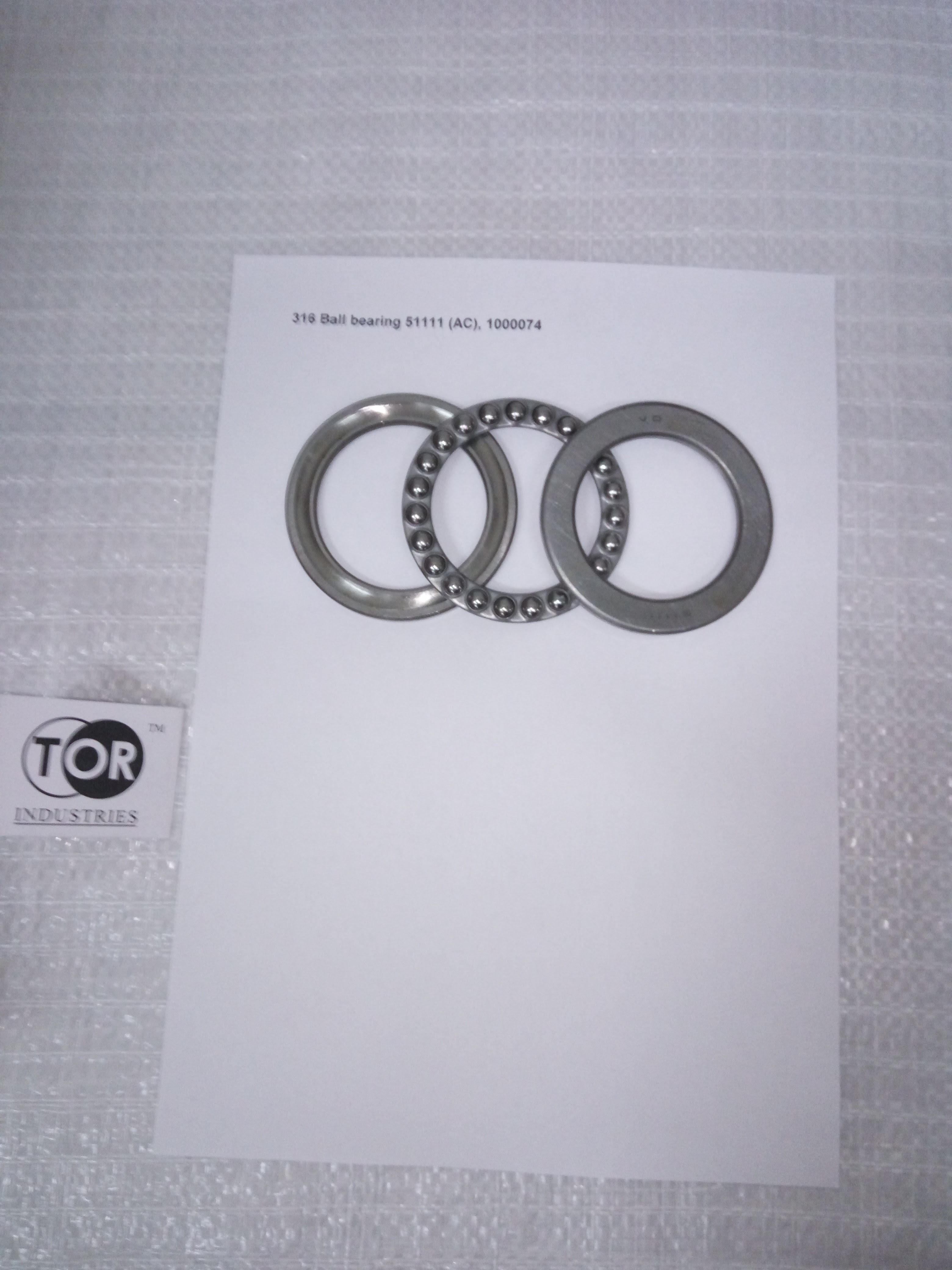 316 Опорный подшипник 51111 (Ball bearing 51111) (AC/RHP)