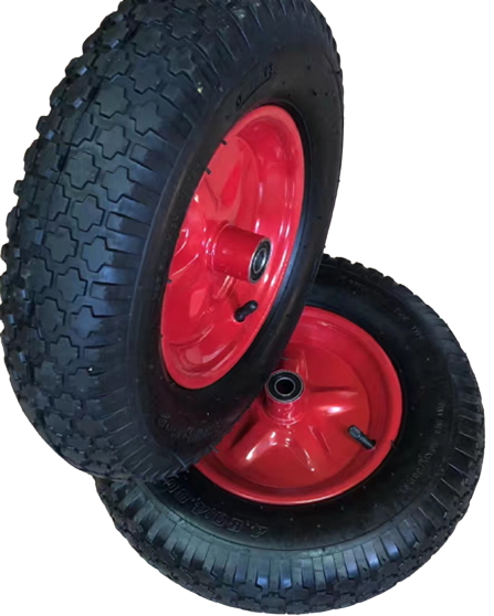 Колесо пневматическое резиновое 387 мм 4.00-8 (подшипник 16 мм)