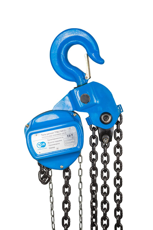 Таль ручная шестеренная TOR ТРШ (C) 10ТХ3М (N) 
