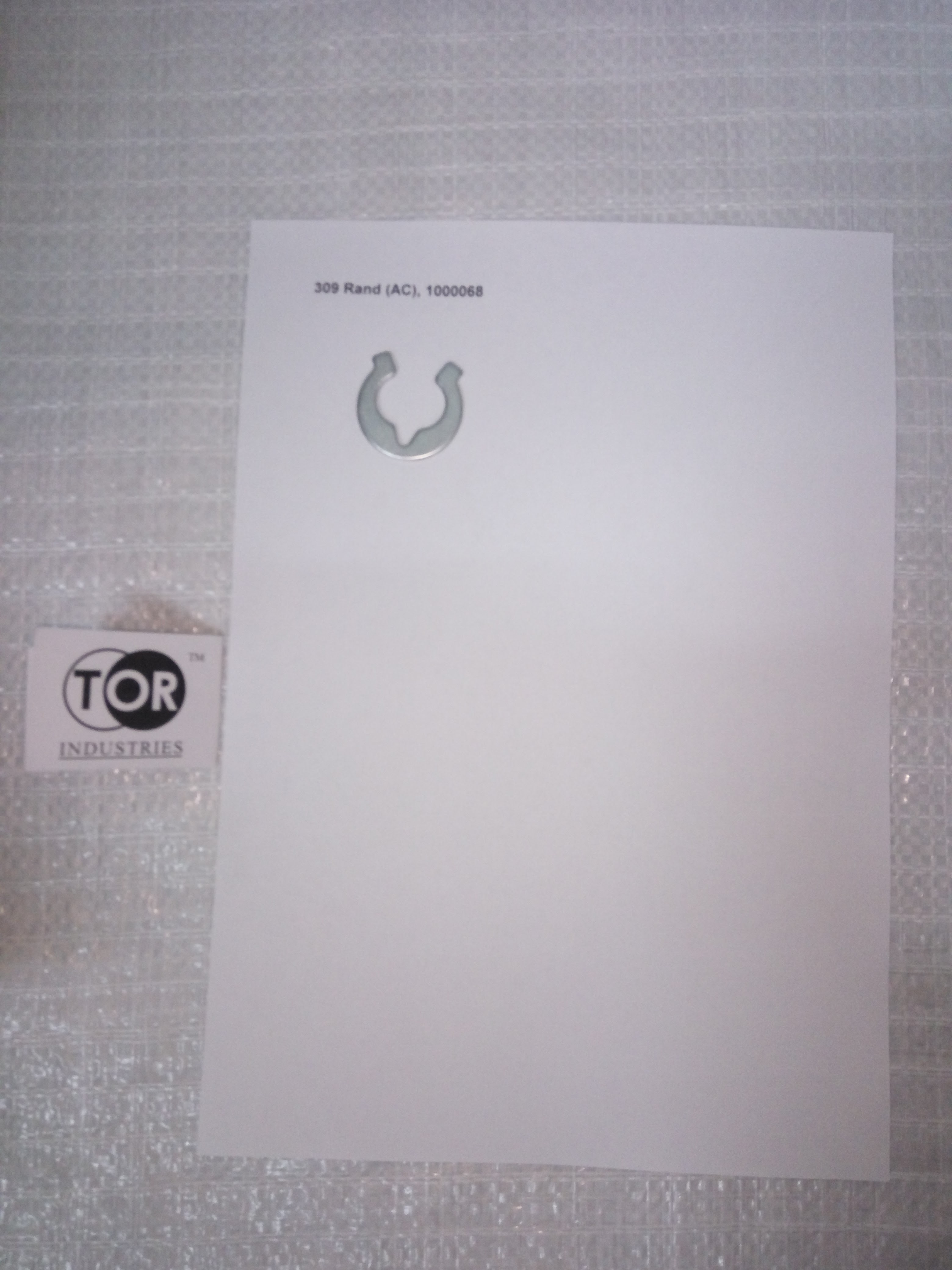 309 Стопорная шайба (Rand) (AC/RHP)