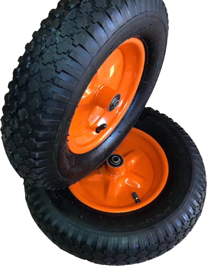 Колесо пневматическое резиновое 387 мм 4.00-8 (подшипник 12 мм)